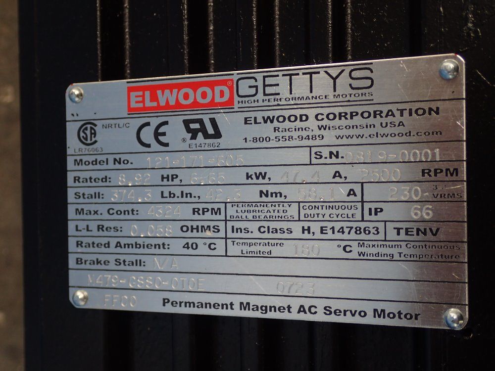Elwood / Gettys Servo Motor