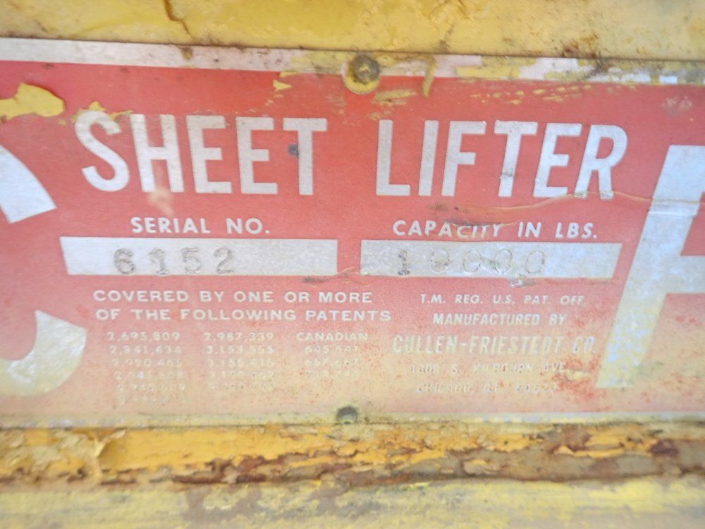Cullen-friestedt Sheet Lifter