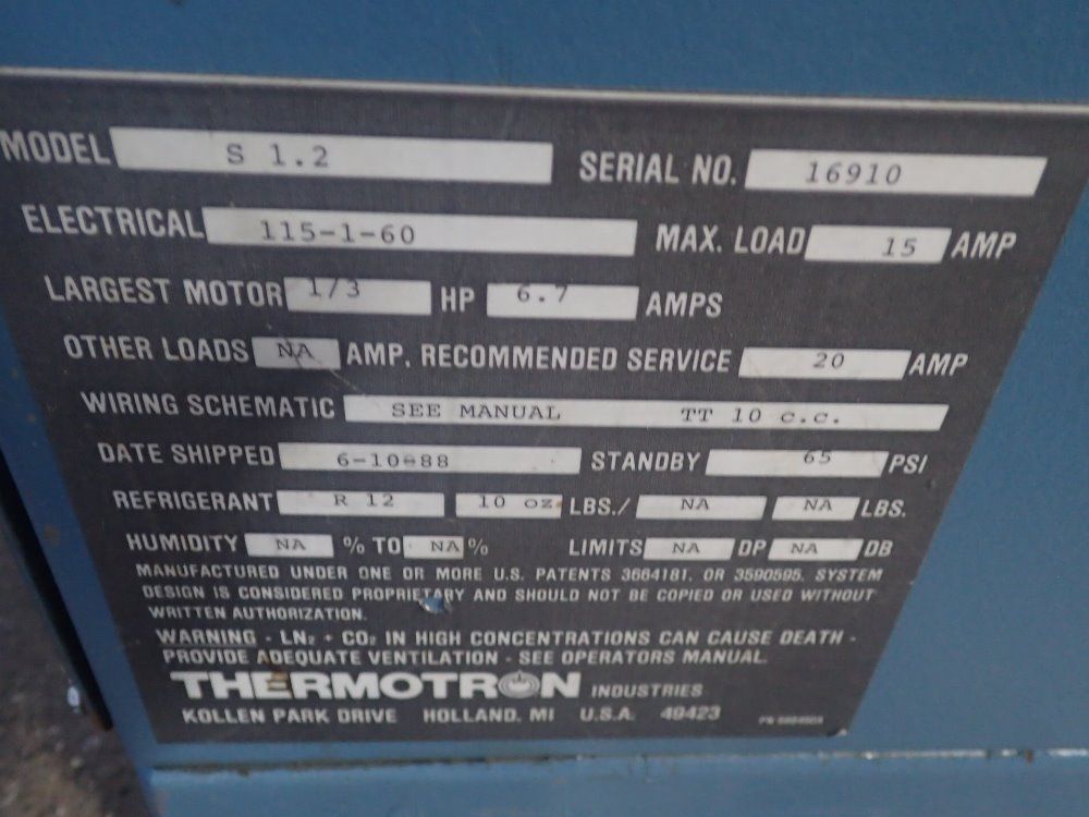 Thermotron Temperature Chamber