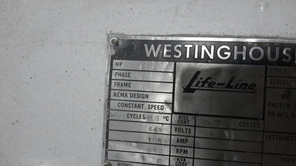 Adamson 150 Hp 60" Rubber Mill