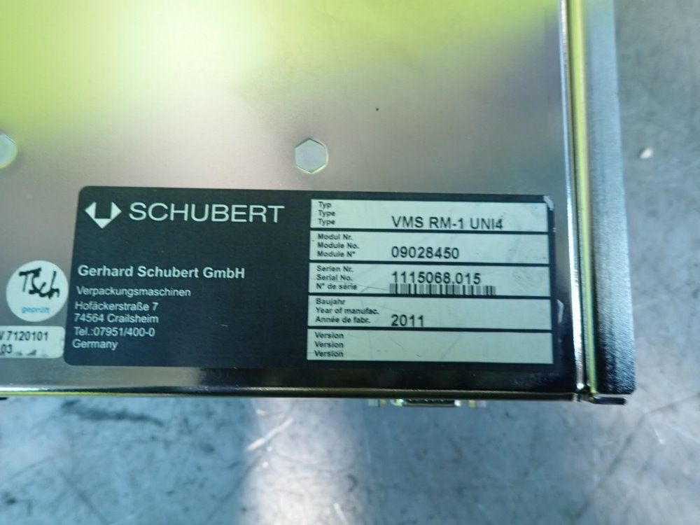 Schubert , Vms Rm-1 Uni4 Servo Drive - Vms Rm-1 Uni4