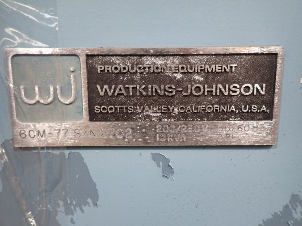 Watkins-johnson 6" 6cm-77 Conveyorized Oven - 6cm-77