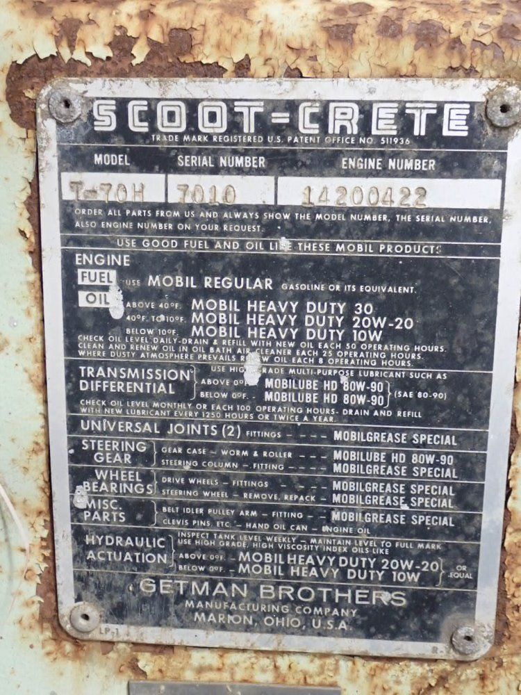 Getman Brothers Gasoline Concrete Buggy