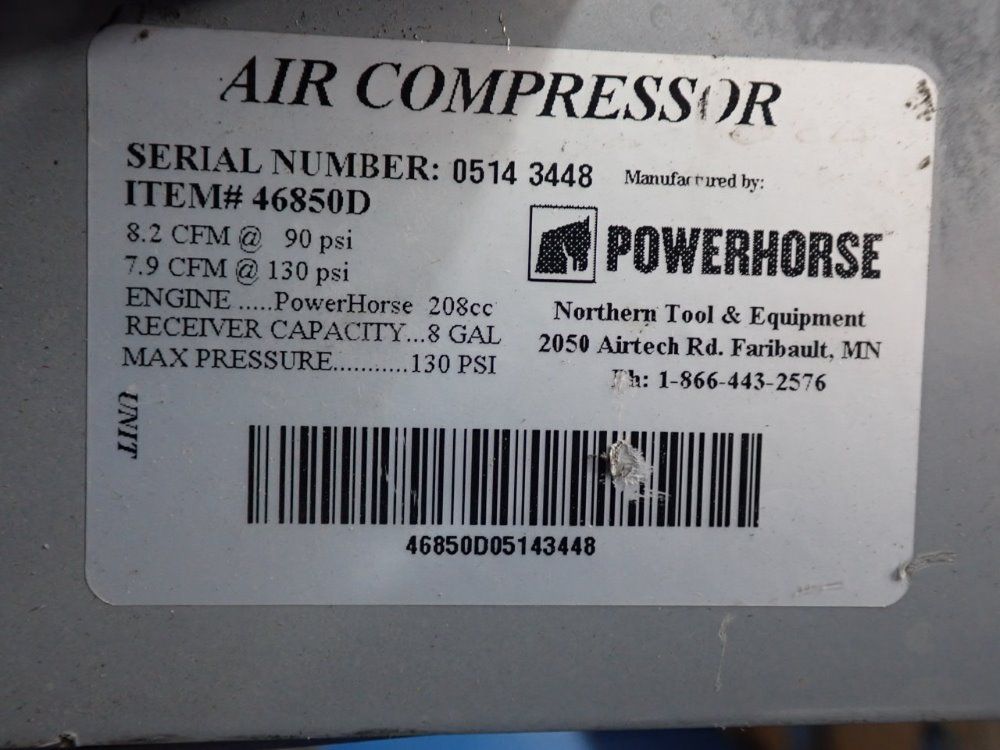 Powerhorse Gasoline Air Compressor