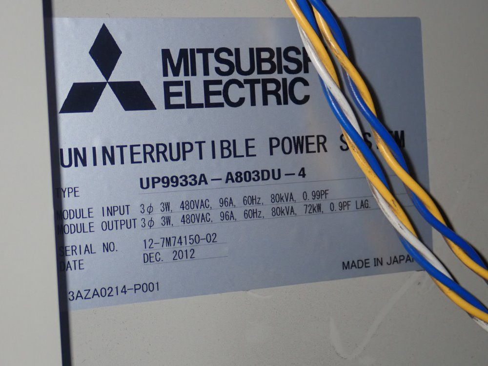 Mitsubishi 9900a Uninteruptible Power Supply - 9900a Series / 12-7m74150-02