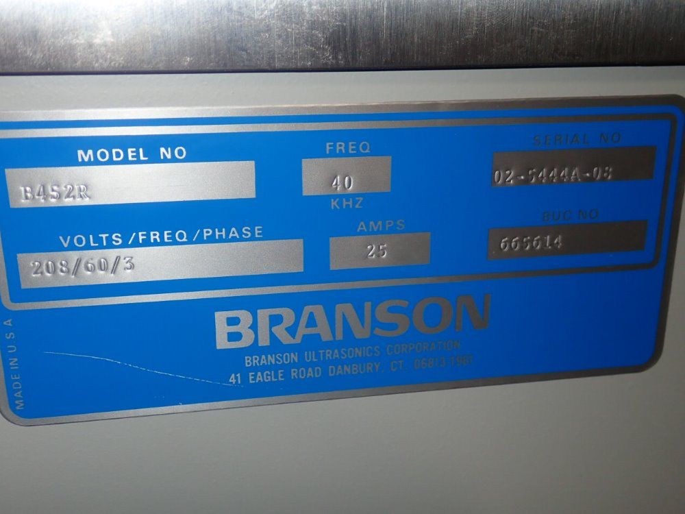 Branson Ultrasonic Degreaser - B452r