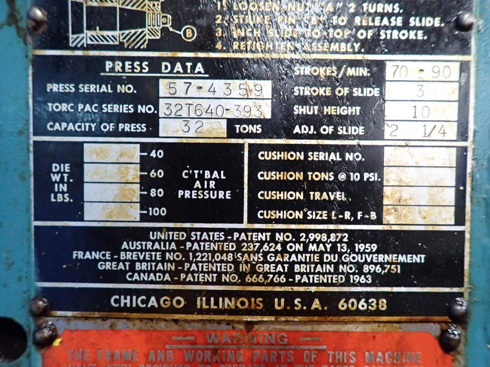 Clearing / U.s. Industries Obi Press