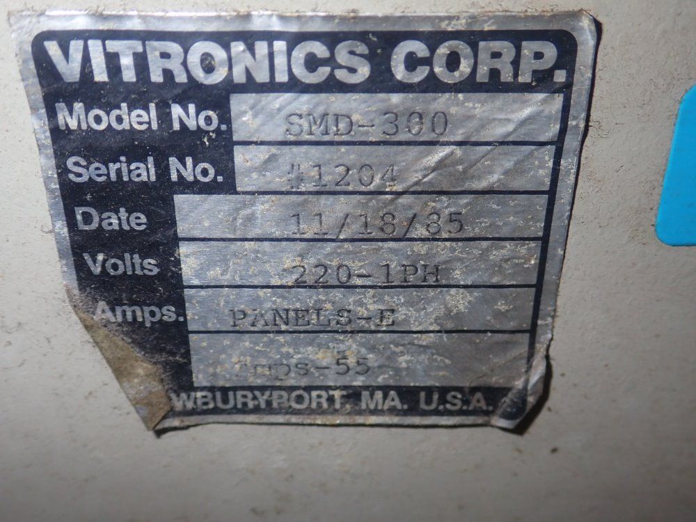 Vitronics Conveyor Oven