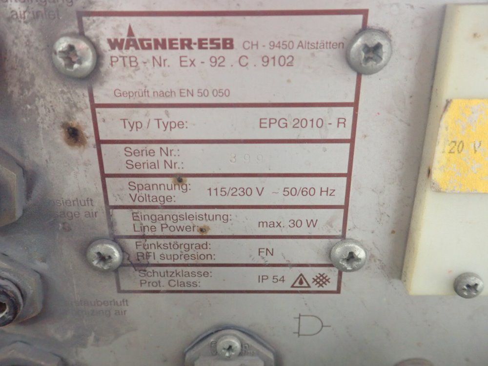 Wagner Powder Coating Spray System