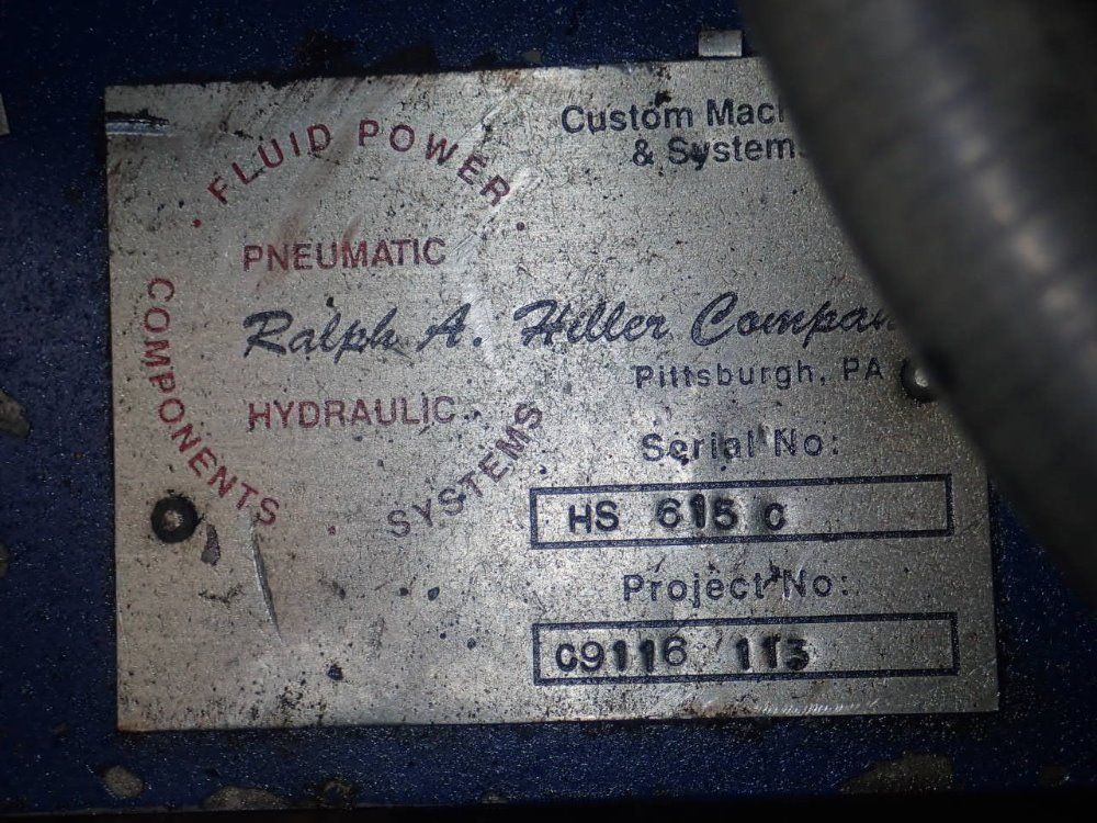 Ralph A. Hiller Hydraulic Unit