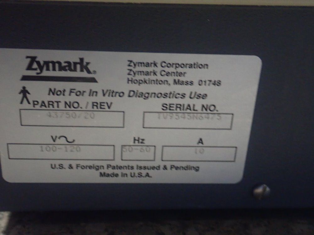 Zymark Evaporator