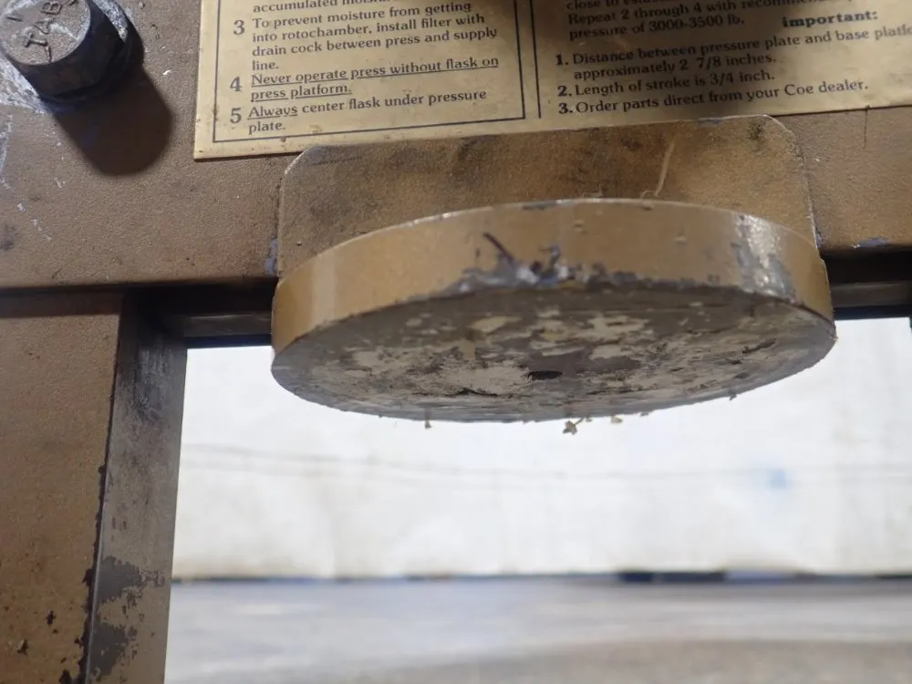 Coe-bilt Pneumatic Flask Press