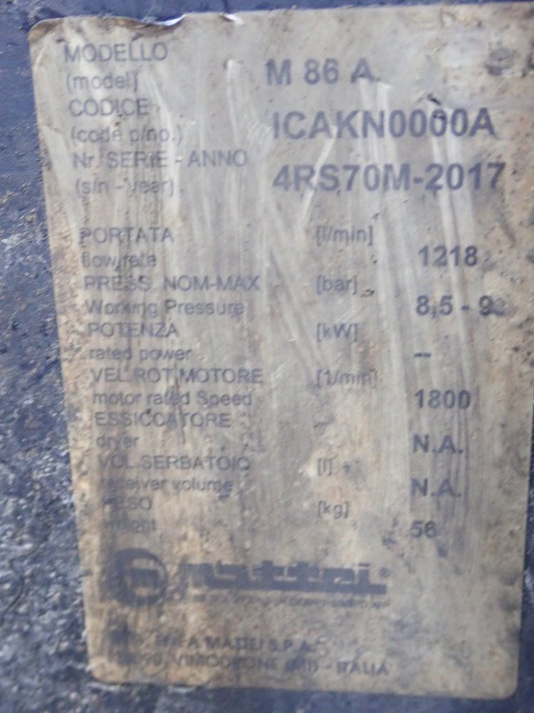 Mattei Air Compressor