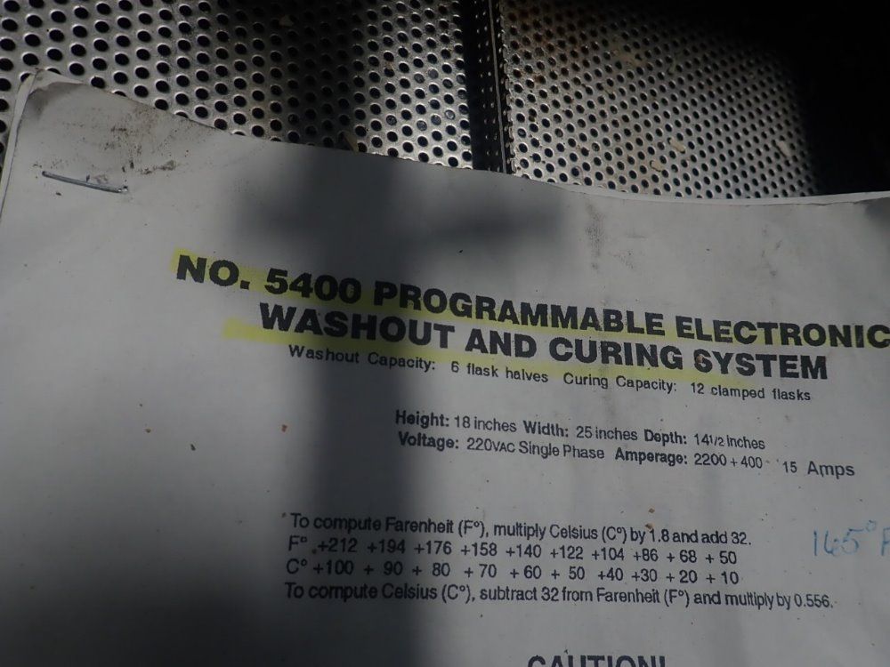 Nevini Washout/ Curing Unit