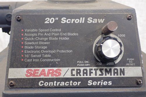 Sears/craftsman Scroll Saw