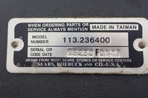 Sears/craftsman Scroll Saw