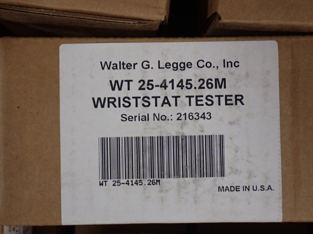 Walter G Legge Co. Inc Wristats Tester