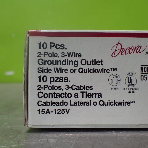 Leviton 20 Leviton M03-5325-amp, 2-pole 3-wire Grounding Outlets 15a 125v - M03-5325-amp