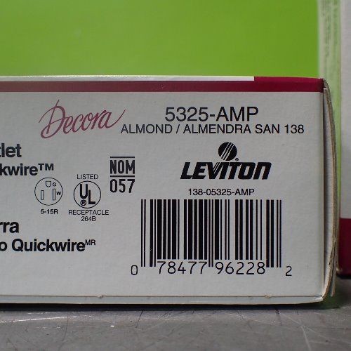 Leviton 20 Leviton M03-5325-amp, 2-pole 3-wire Grounding Outlets 15a 125v - M03-5325-amp