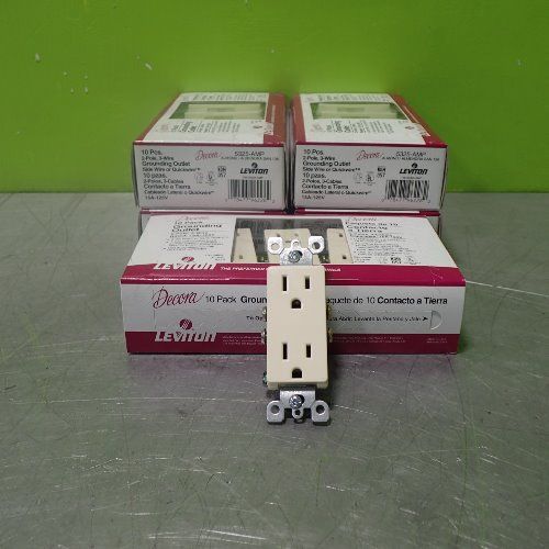 Leviton 50 Leviton 5325-amp 2-pole 3-wire Grounding Outlets 15a 125v - M03-5325-amp