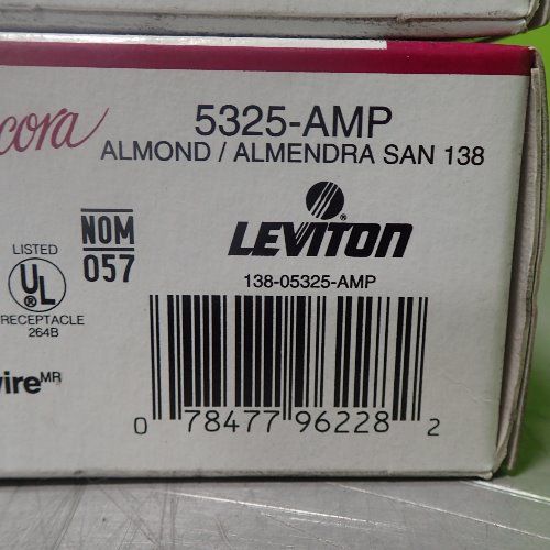 Leviton 50 Leviton 5325-amp 2-pole 3-wire Grounding Outlets 15a 125v - M03-5325-amp