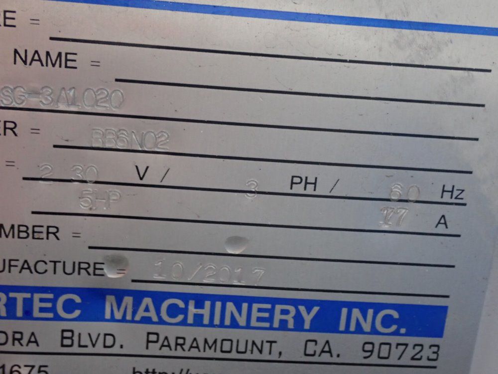 Supertec 10" X 20" Sg - 3a1020 Surface Grinder - Sg - 3a1020