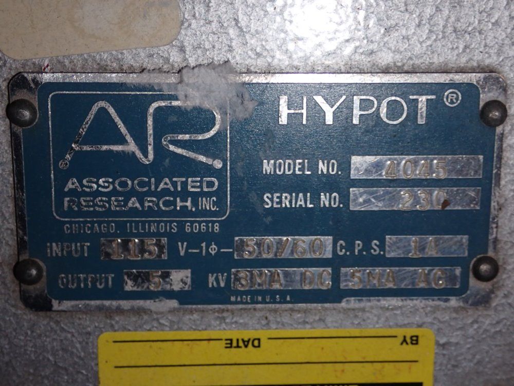 Associated Research Inc Power Supply