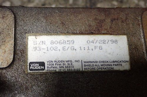 Von Ruden Right Angle Drive