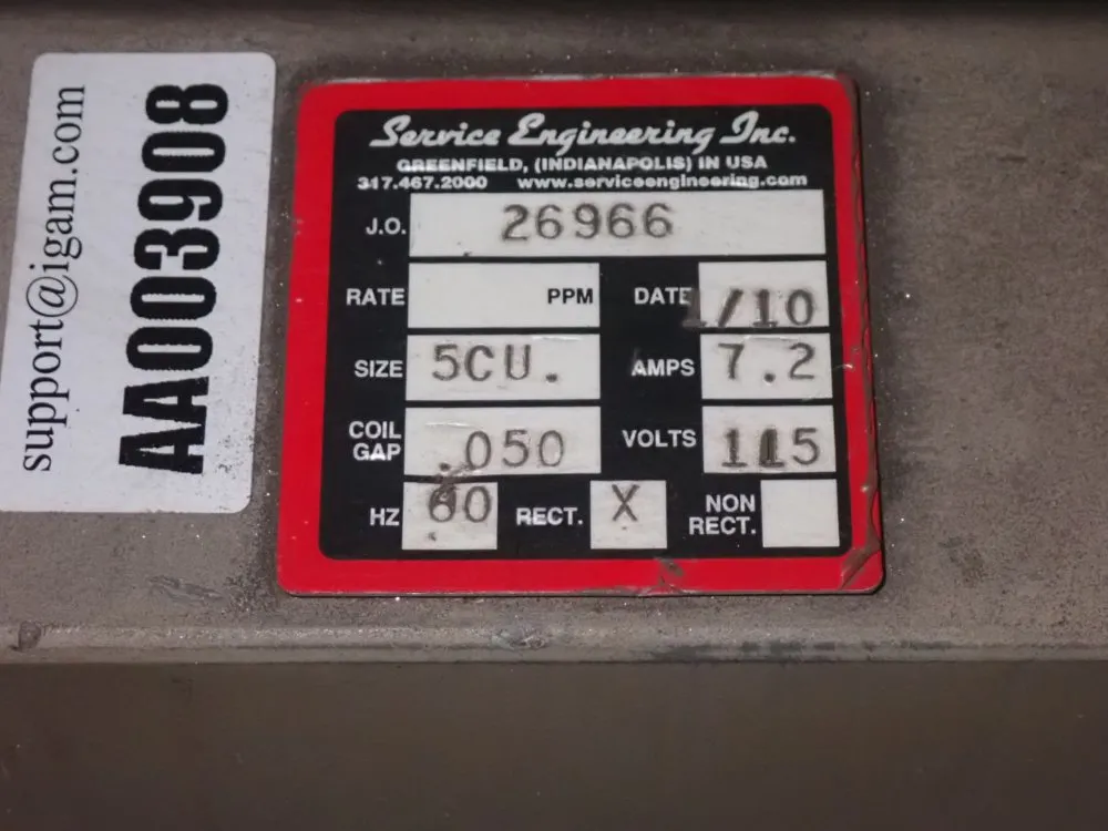 Service Engineering 21" X 32" X 14" Part Feeder/hopper - 26966