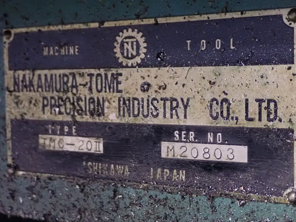 Nakamura-tome Nakamura Tome Tmc-20 Ii Cnc Lathe - Tmc-20ii