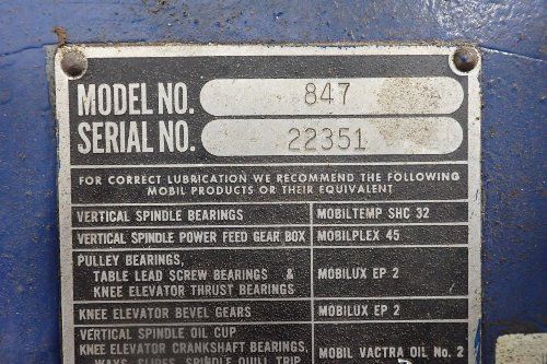 Wells Index Vertical Mill