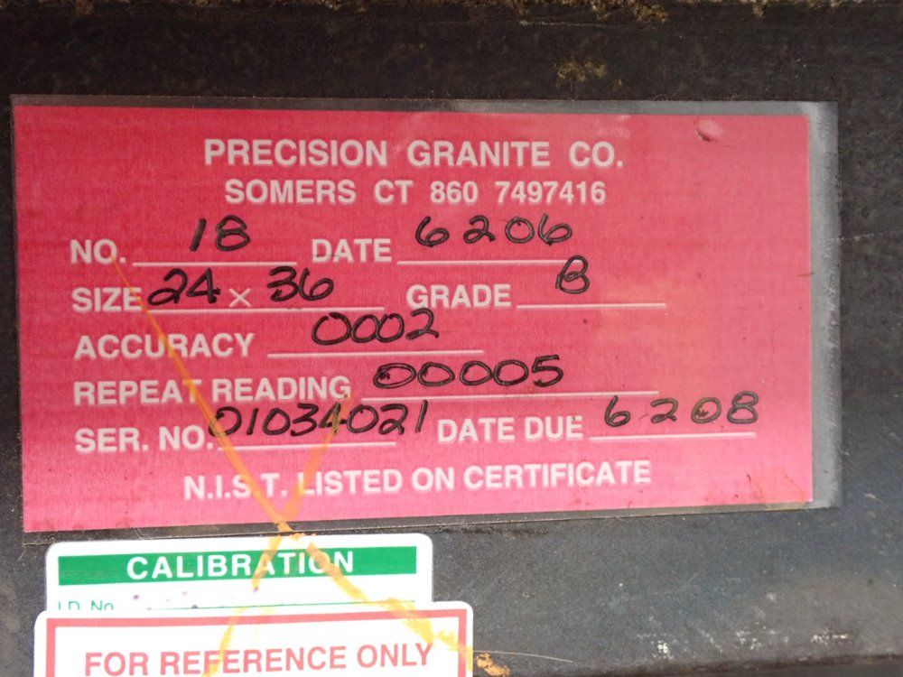 Precision Granite Co. Granite Surfce Plate