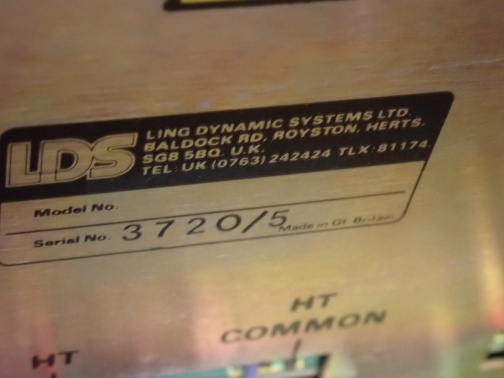 Ling Dynamics Systems/lds Shaker/switching Power Amplifier