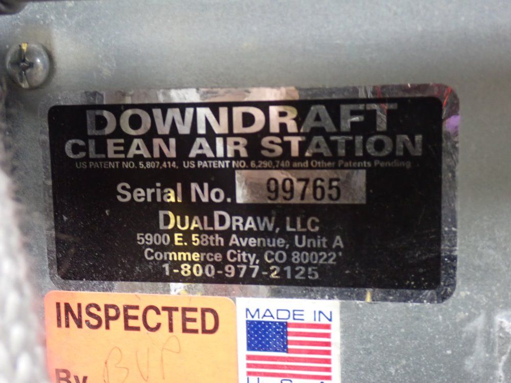 Dual Draw 46" X 35" Down Draft Table