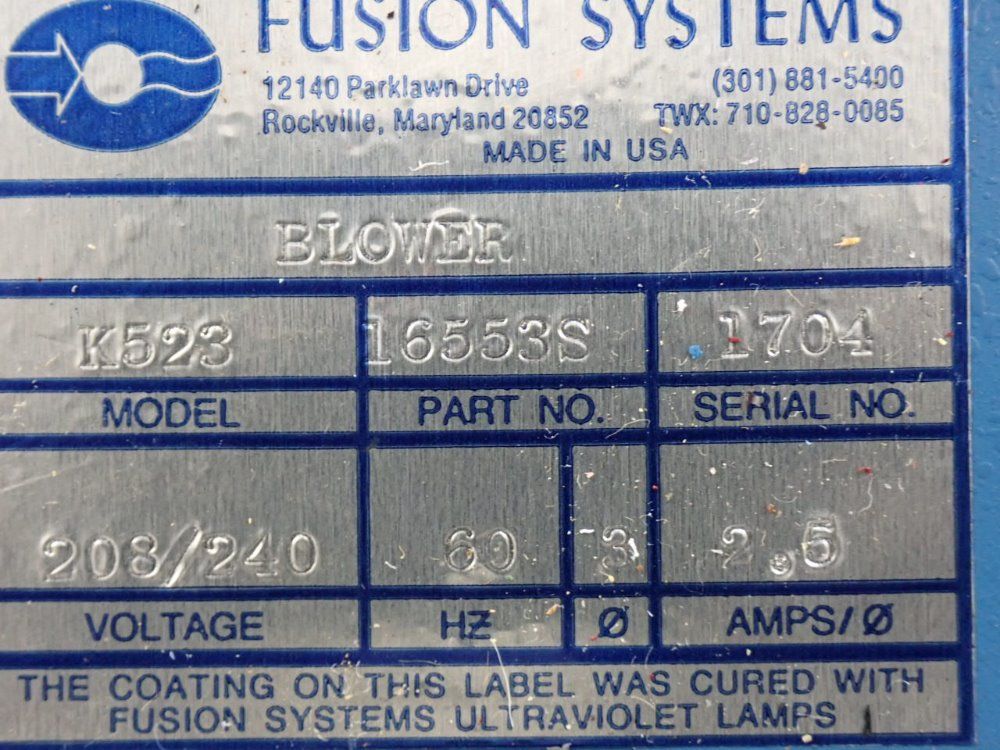 Fusion Systems Uv Irradiator