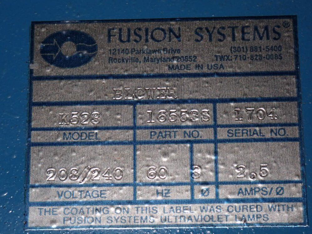 Fusion Systems Uv Irradiator