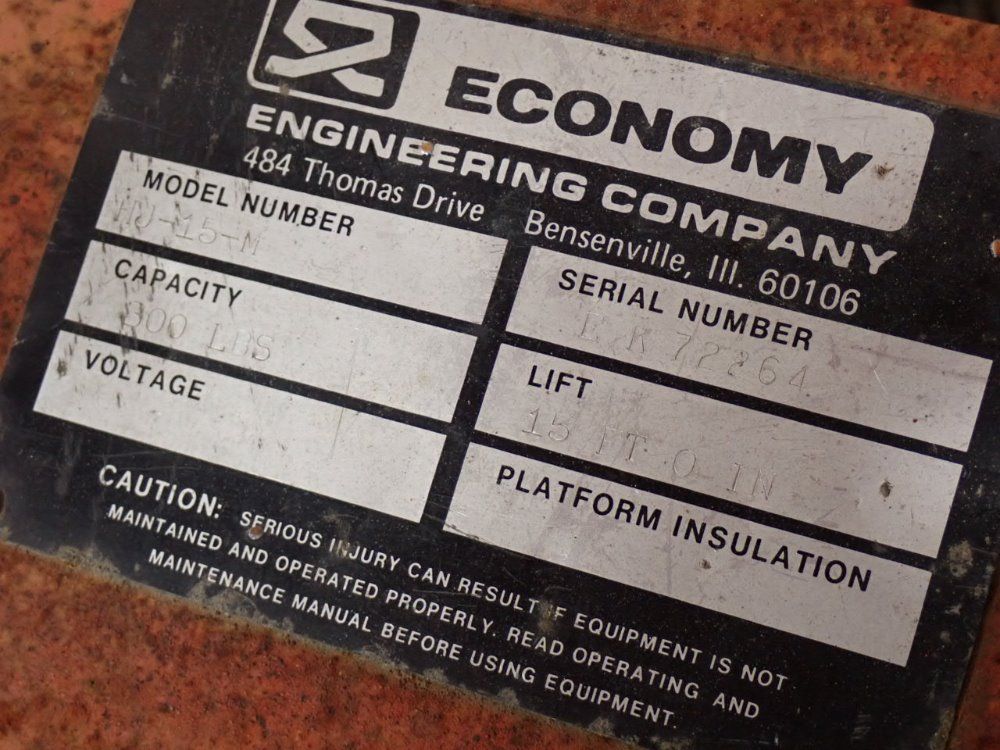 Economy Engineering Co. Hi-jacker/man Lift