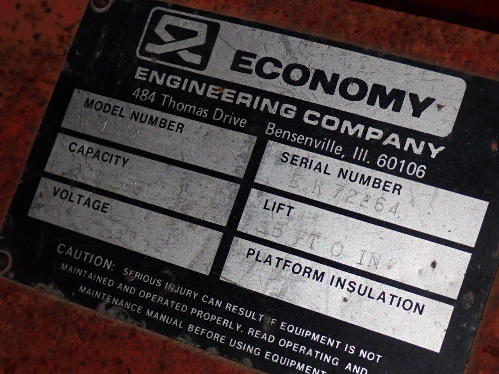 Economy Engineering Co. Hi-jacker/man Lift