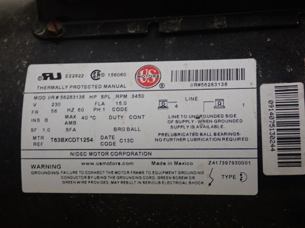 Ingersoll Rand 135 Psi Ss3660v Air Compressor - Ss3660v