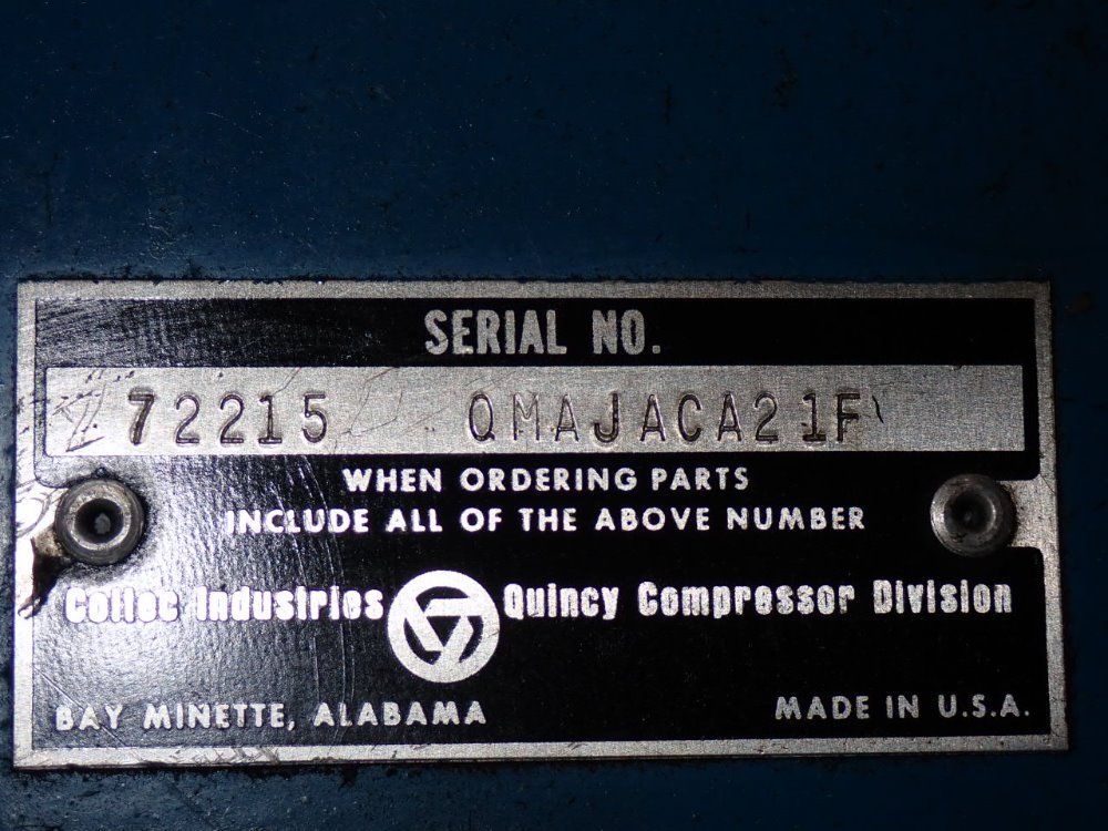 Coltec/quincy Air Compressor