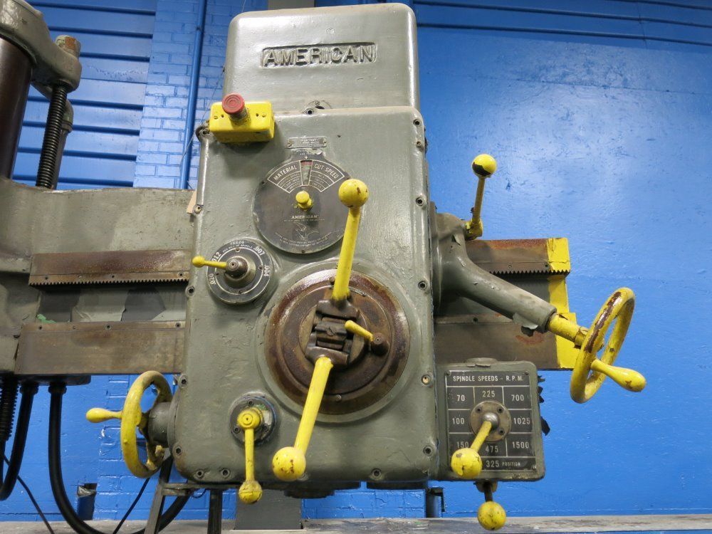 American Tool Works 8" X 4' Radial Arm Drill