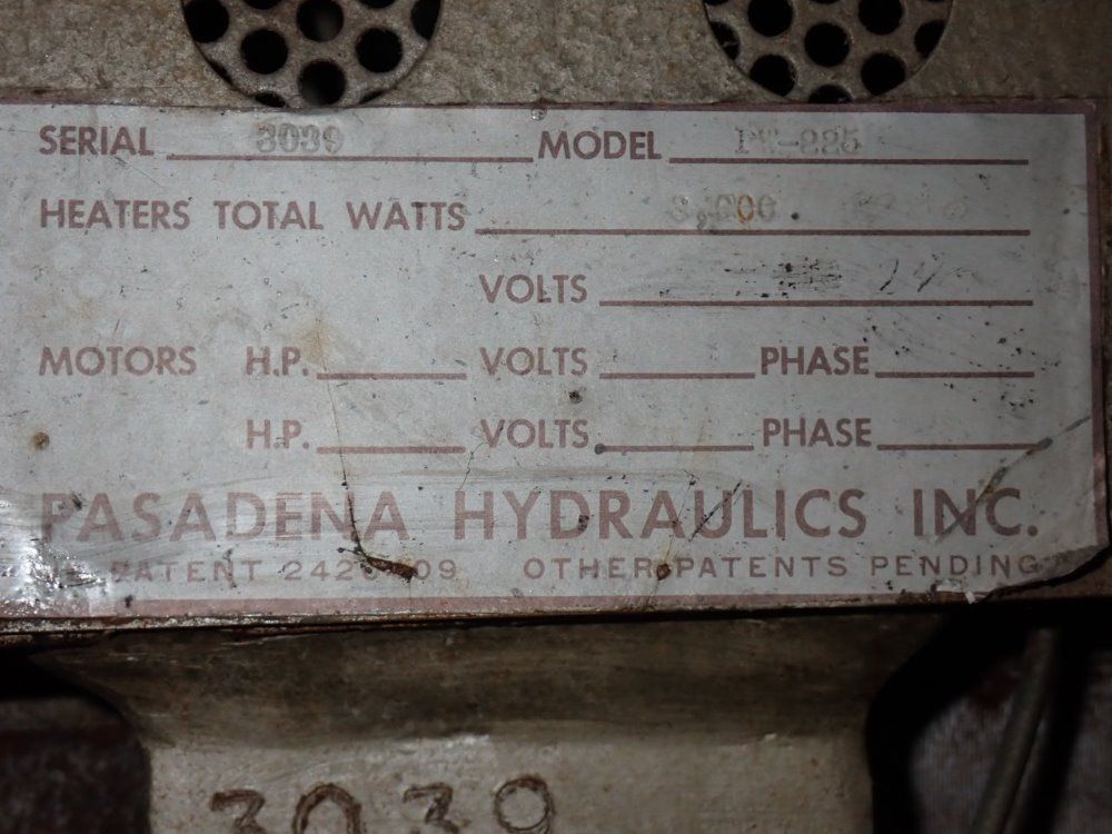 Phi Hydraulic Lab Press