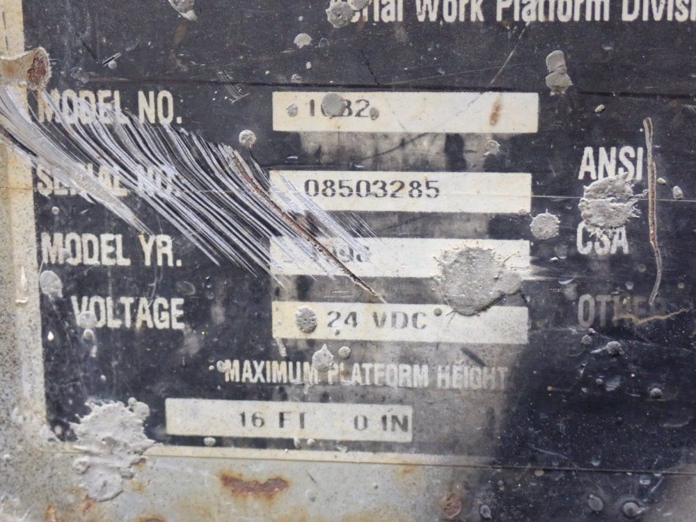 Mec/mayville Engineering 500# Mec1632 Scissor Lift - Mec1632