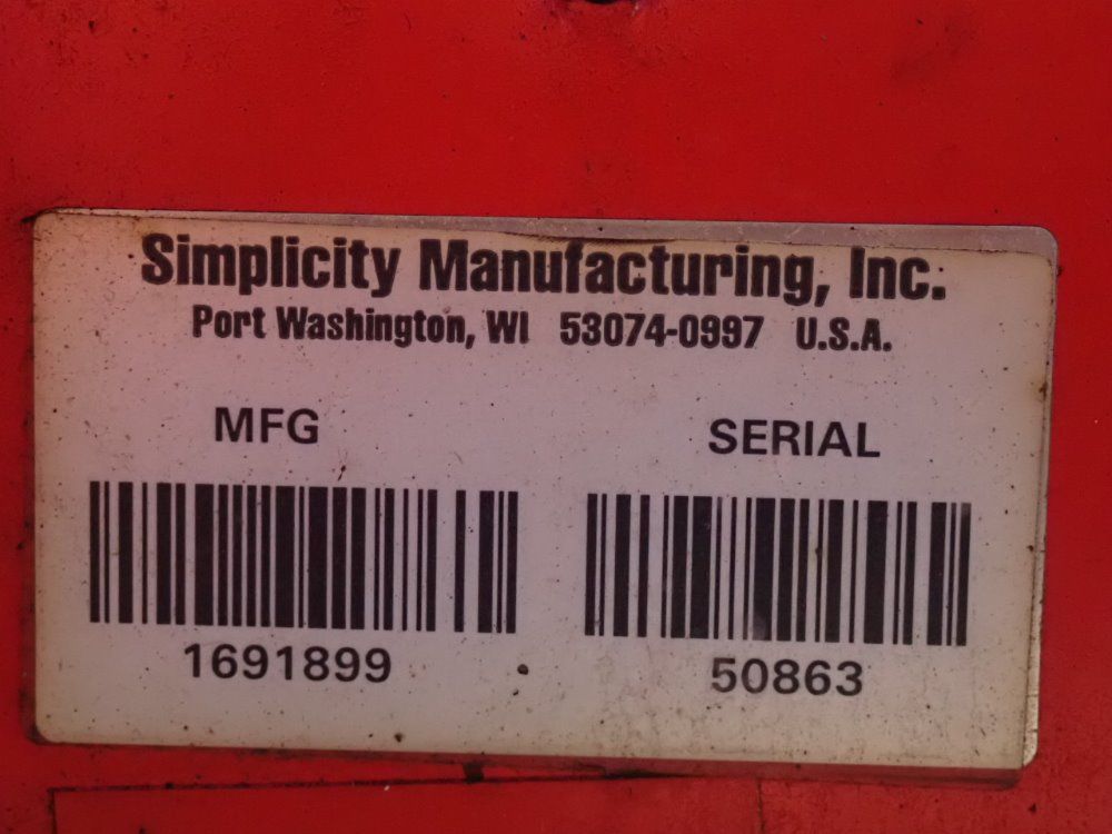 Simplicity Snow Blower