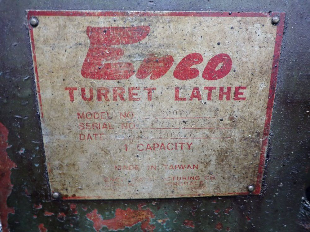Enco 1" Turret Lathe - 92025