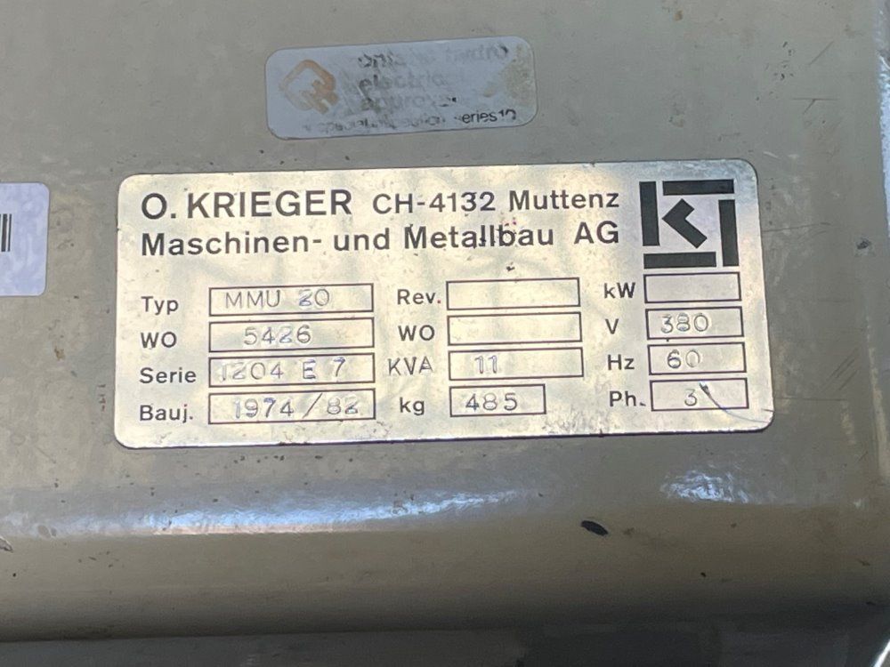 Krieger 20 Liter Krieger Mixer Model Mmu20 Ss