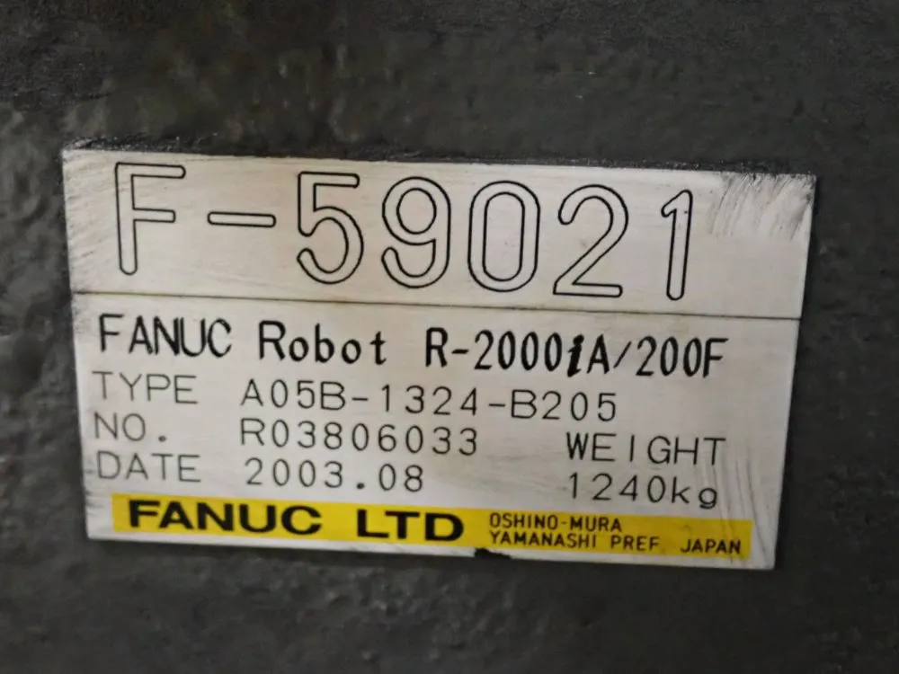 Fanuc 10.5 Kva Robot R-2000ia-200f - A05b-1324-b205