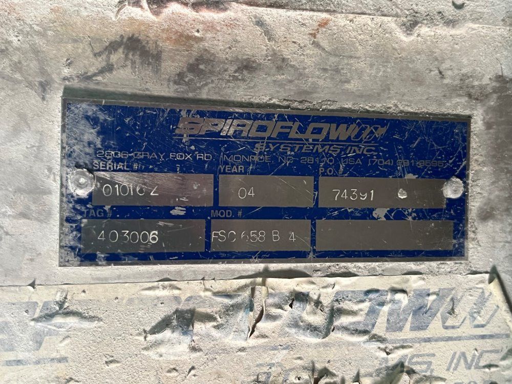  6 X 66 Spiroflow Screw Conveyor Ss