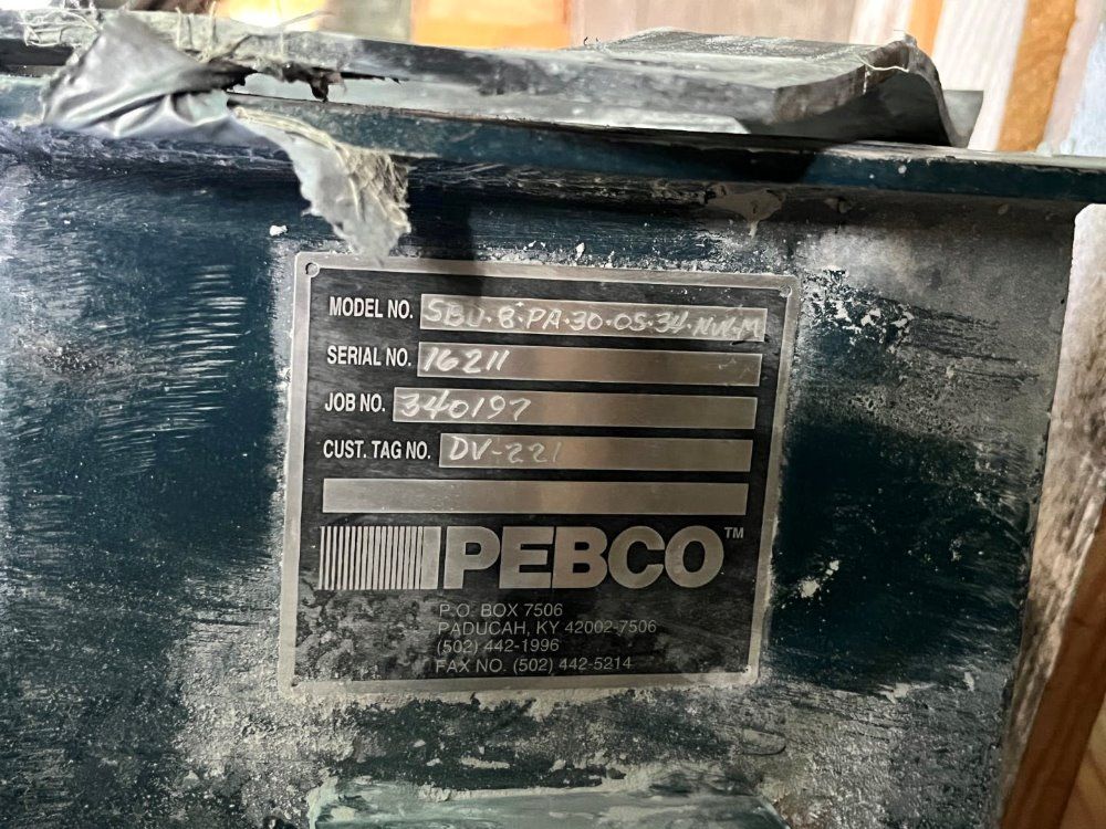 8" Pebco Single Blade Diverter Valve, C/s