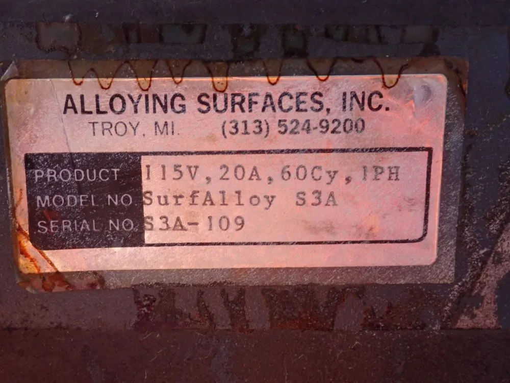 Surfalloy Welder - Surfalloy S3a